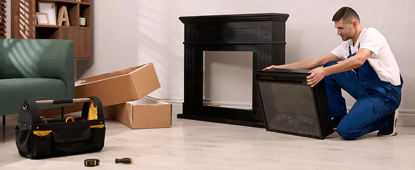 Old Rusted Metal Fireplace Repair And Replacement in Cleburne, TX