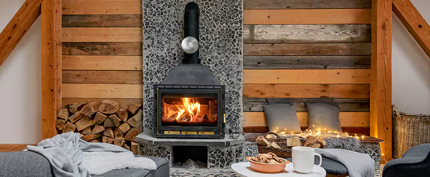 Thelin Hearth Products Direct Vent Gas Stove Fireplace Inspection in Cleburne, Texas
